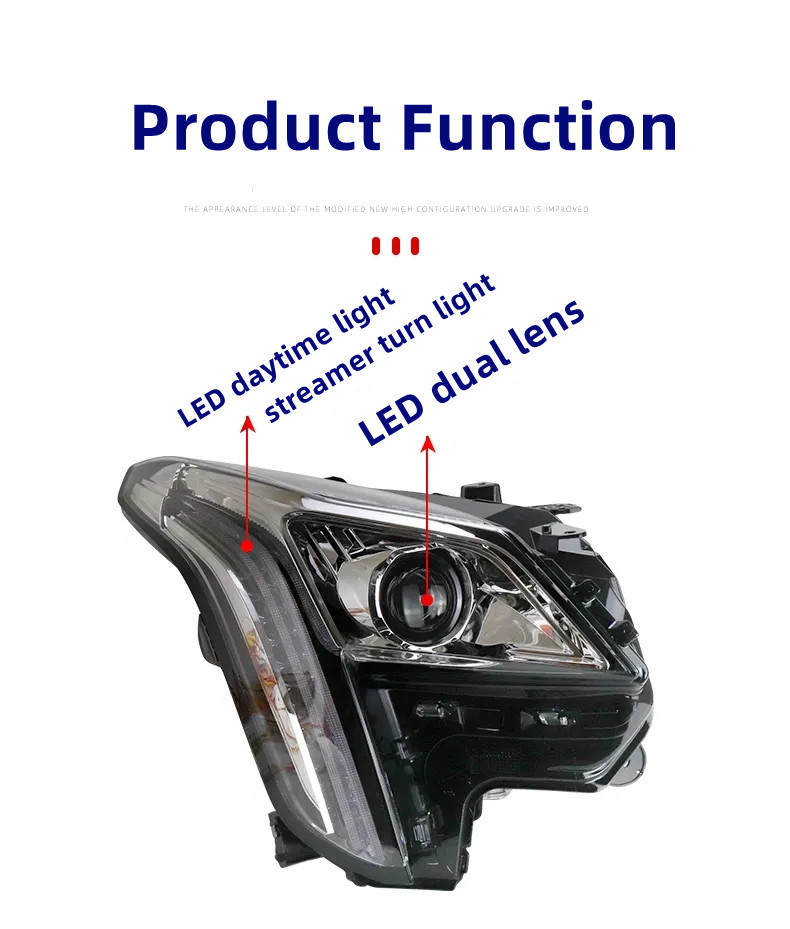 Car Head Lamp for Cadillac XTS LED Headlight 20 18-20 20 XTS DRL Turn Signal High Beam Angel Eye Daytime Headlights