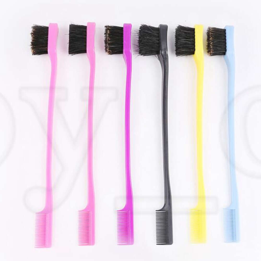 Double Sided Hair Edge Brushes Comb Hair Styling Hairdressing Salon Hair Comb Brushes Beauty Tools Cepillos Para El Borde Del Cabello De Salon