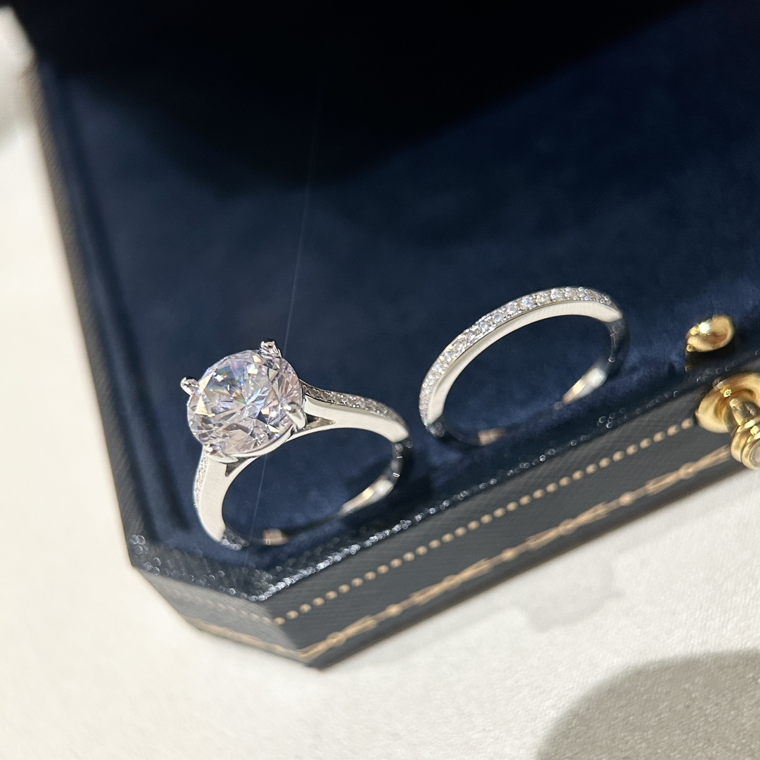 Sliver Dia Designer Women Wedding High Quality Lady Engagement Ring Jewelry Christmas Gift