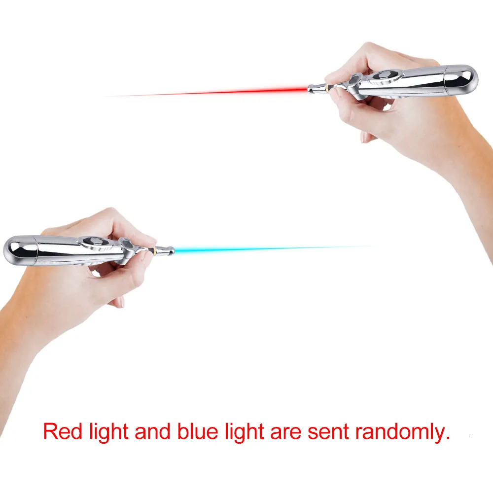 Face Massager Multi-Function Electronic Acupuncture Massage Pen Smart Pulse Meridian Energy Pen Pain Relief for Back Neck Face Beauty Roller 230927