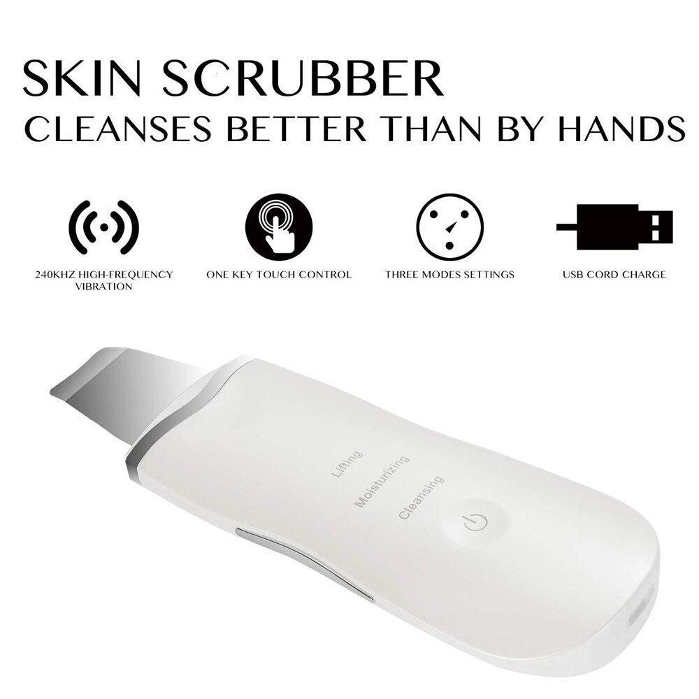 Other Massage Items Skin Scrubber Deep Vibrate Cleaner Shovel Spatula Not Ultrasonic Face Scrubber Peeling Blackhead Remover Massager 230926