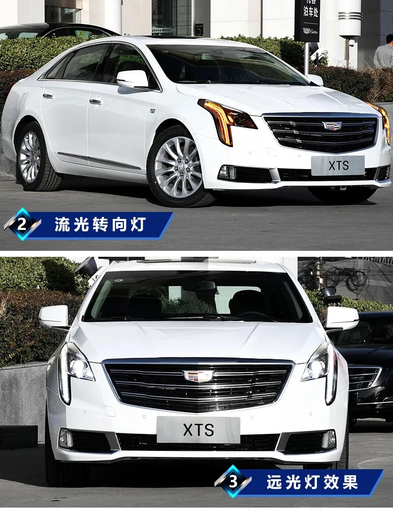 Car Head Lamp for Cadillac XTS LED Headlight 20 18-20 20 XTS DRL Turn Signal High Beam Angel Eye Daytime Headlights