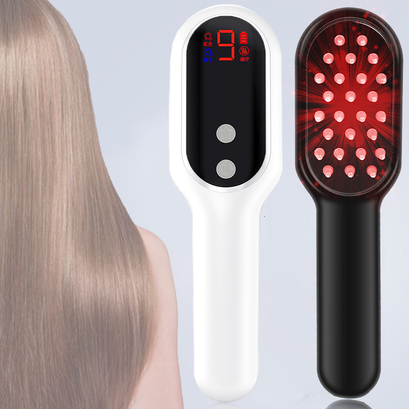Head Massager Alwafore Head Massage Comb Anti Hair Loss Infrared Hair Growth Comb Scalp Massager Red Light Treatment Head Scalp Massage 230926