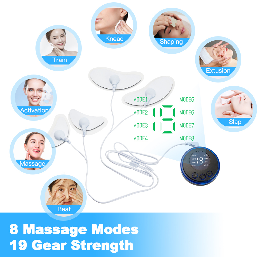 Face Care Devices EMS Massager Current Muscle Stimulator Lifting Eye Beauty Devic Neck Face Lift Skin Tightening Anti-Wrinkle 230926