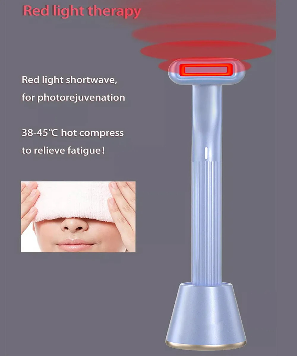 Face Care Devices Upgraded Therapeutic Warmth Face Massage Red LED Light 4-in-1 Skincare Tool Wand Reduce Wrinkles Aging Face Care Tools 230927