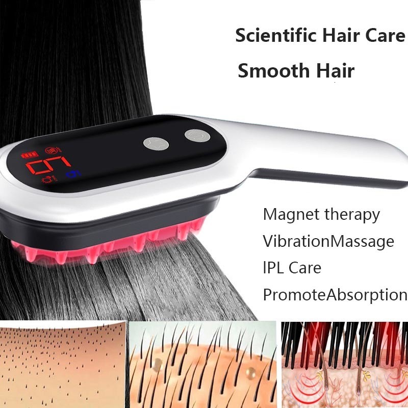 Head Massager Alwafore Head Massage Comb Anti Hair Loss Infrared Hair Growth Comb Scalp Massager Red Light Treatment Head Scalp Massage 230926
