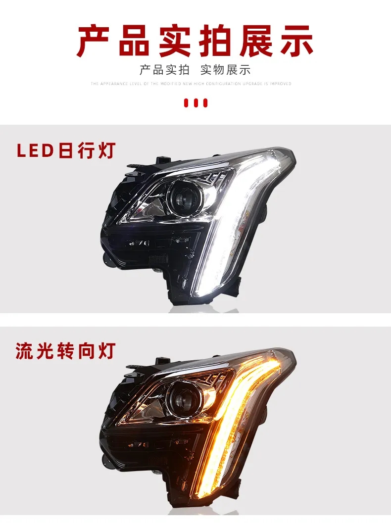 Car Head Lamp for Cadillac XTS LED Headlight 20 18-20 20 XTS DRL Turn Signal High Beam Angel Eye Daytime Headlights