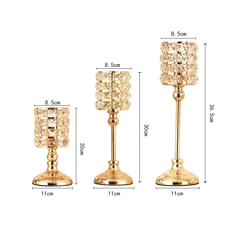 Candle Holder Vertical Candlestick Wedding Christmas Holiday Candelabrum Home Decoration Ornaments H260310