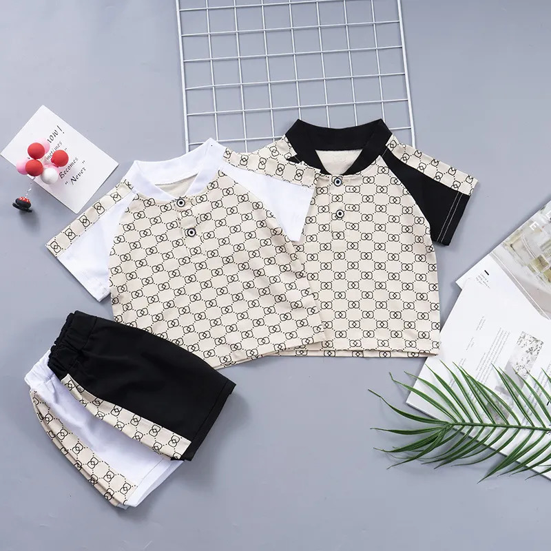 Clothing Sets Boys Tracksuits Summer 1 2 3 4 5 Years Children Casual Cotton T-shirts Shorts 2pcs Clothes For Baby Kids Sports Suits 2023 230927