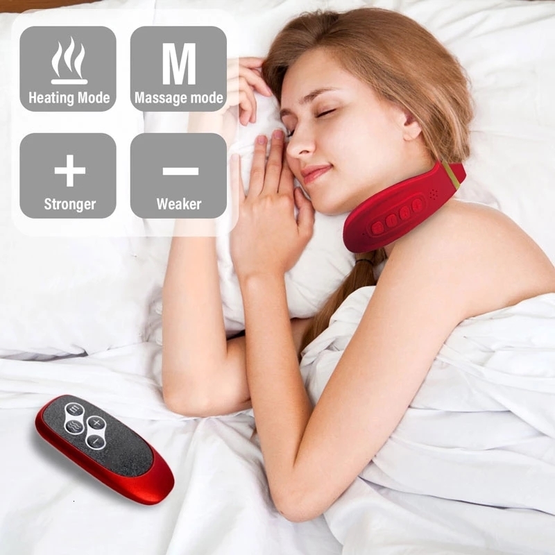 Other Massage Items Electric Neck Massage Instrument 12 Heads 15 Gears 12 Models Heating High Frequency Vibration Massage Machine For Neck Shoulder 23