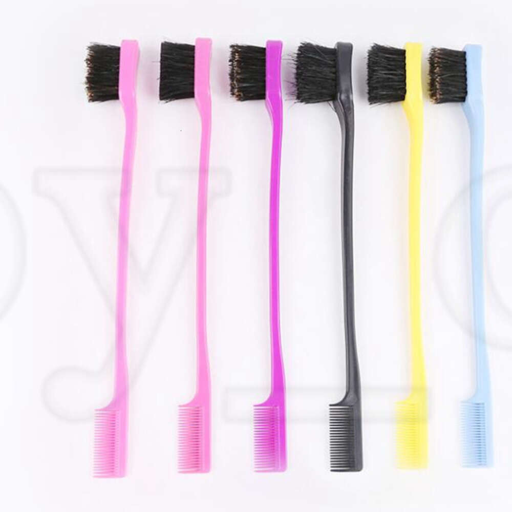 Double Sided Hair Edge Brushes Comb Hair Styling Hairdressing Salon Hair Comb Brushes Beauty Tools Cepillos Para El Borde Del Cabello De Salon