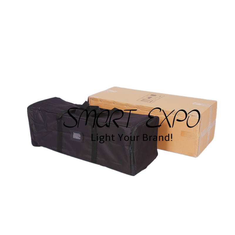 3x3 Portable Exhibition Booth Advertising Display Stand with Aluminum Tube Structure Custom Printing Graphics and Carry Bag