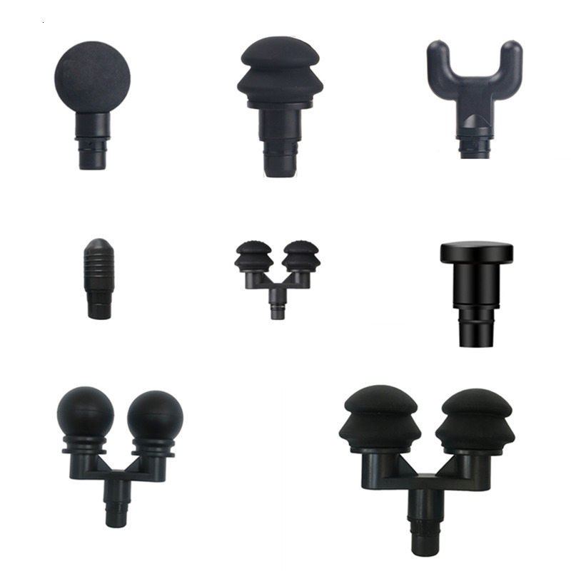 Full Body Massager Universal Fascia Gun Massage Head Silicone Massage Head Set Body Relaxation Fascia Massager Gun Replacement Head Accessories 230926