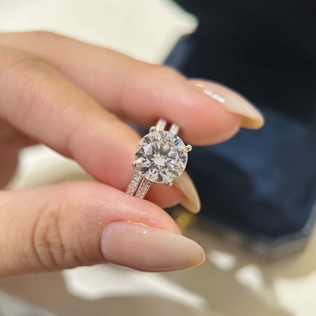 Sliver Dia Designer Women Wedding High Quality Lady Engagement Ring Jewelry Christmas Gift