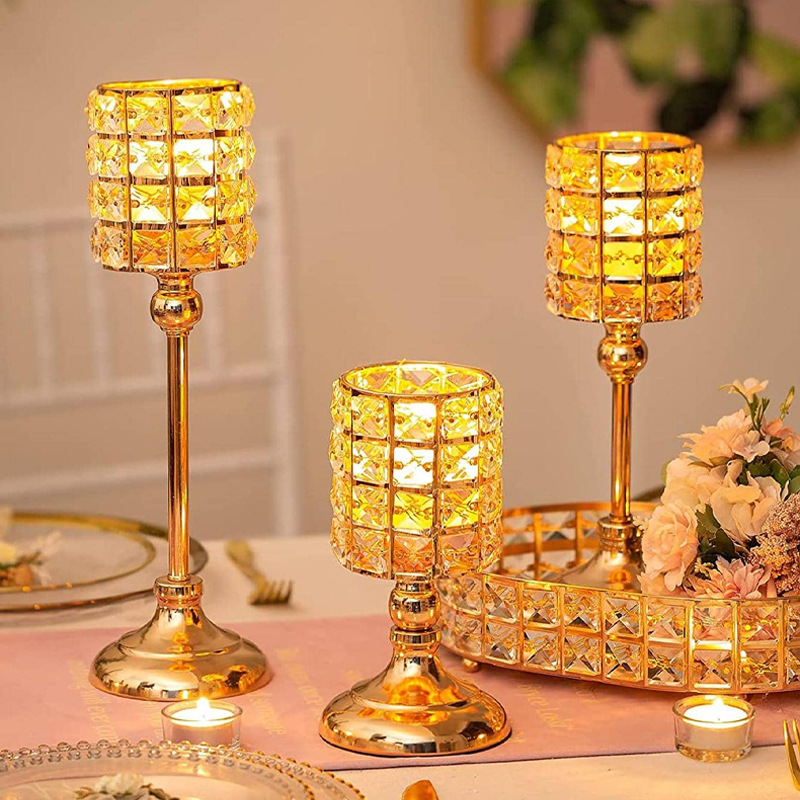 Candle Holder Vertical Candlestick Wedding Christmas Holiday Candelabrum Home Decoration Ornaments H260310