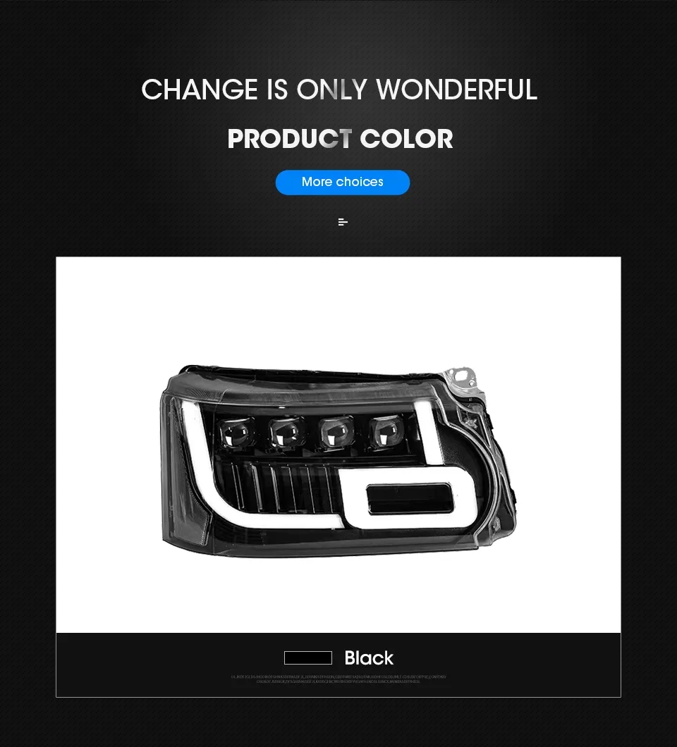 Car Headlights for Range Rover Sport / Executive LED Headlight 2010-2013 DRL Turn Signal High Beam Angel Eye Lens