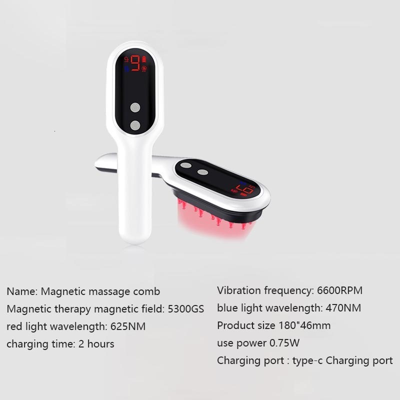 Head Massager Alwafore Head Massage Comb Anti Hair Loss Infrared Hair Growth Comb Scalp Massager Red Light Treatment Head Scalp Massage 230926