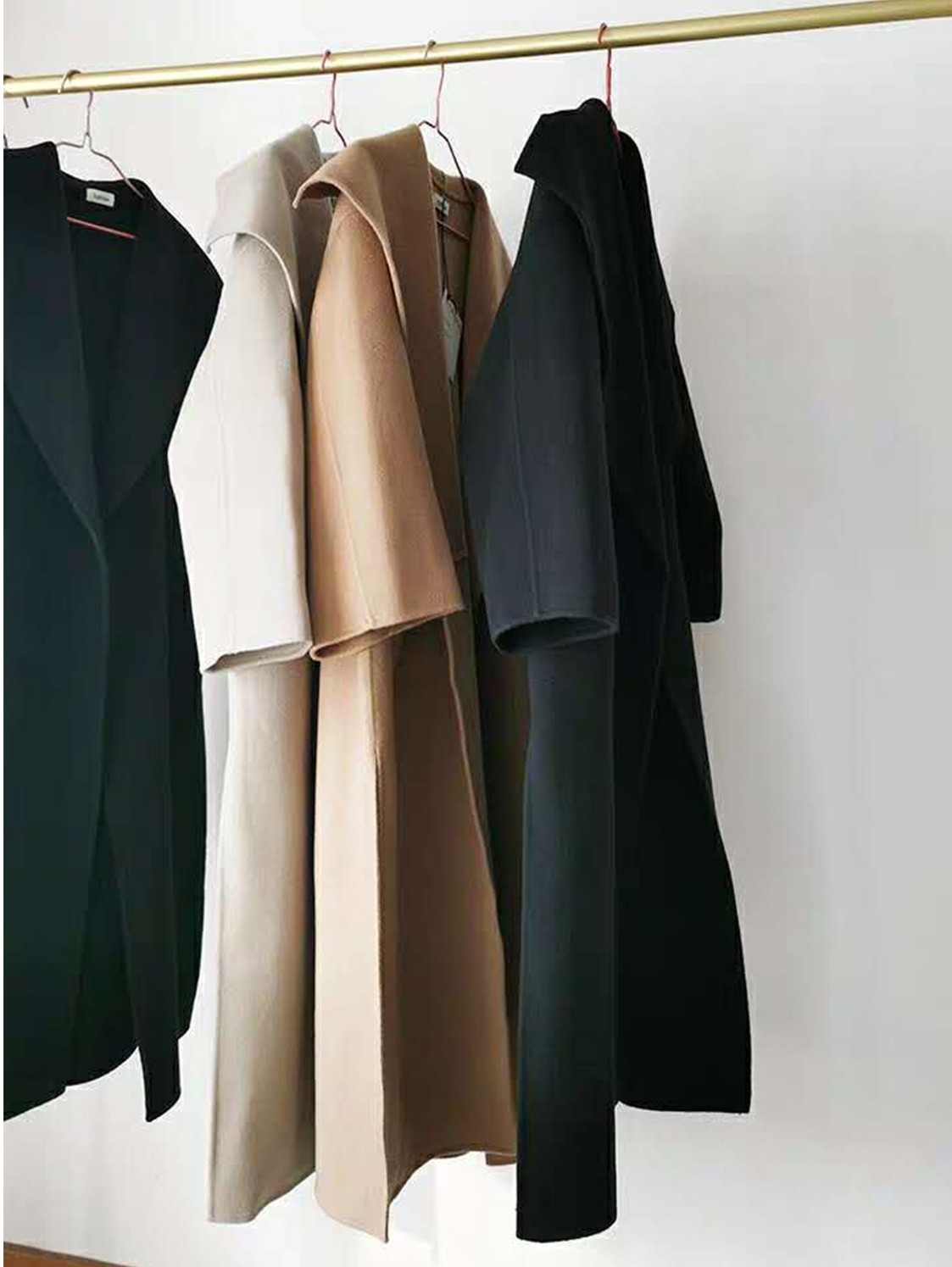 Women's Wool Blends Autumn Winter Doublesided Cashmere Women Long Highend Water Corrugated women's Coat 230926