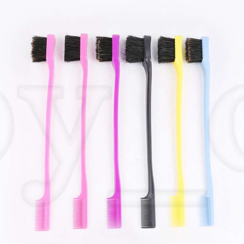 Double Sided Hair Edge Brushes Comb Hair Styling Hairdressing Salon Hair Comb Brushes Beauty Tools Cepillos Para El Borde Del Cabello De Salon