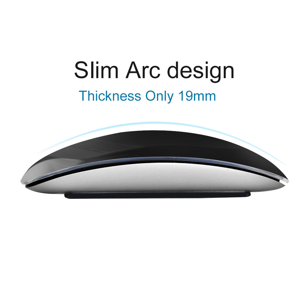 Mice Bluetooth Wireless Mouse Arc Touch Magic Ergonomic Ultra Thin Rechargeable Optical 1600 DPI Mause For 230927