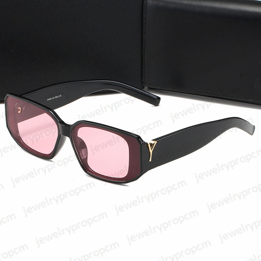 Designer Man's Sunglasses Fashion Letters Glasses Elegant Women's Rectangle Eyeglasses 6 Colors