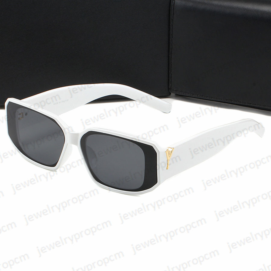 Designer Man's Sunglasses Fashion Letters Glasses Elegant Women's Rectangle Eyeglasses 6 Colors