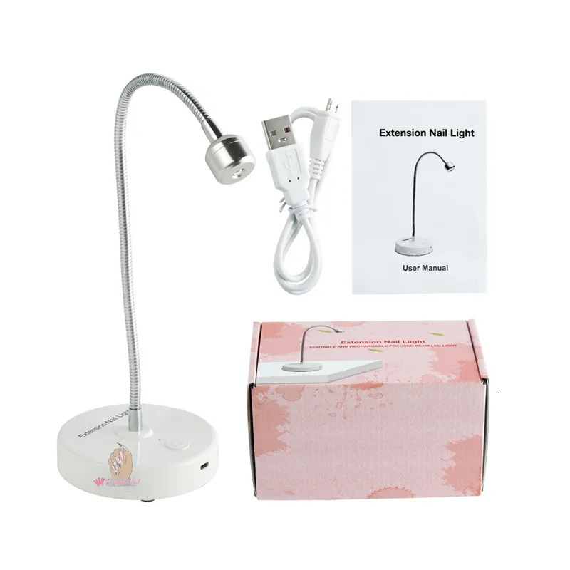 False Nails Gel X Lamp with Stand Goose Neck UV Led Quick Drying Polish Dryer for Soft Gel Nails Extension Rechargeable Mini Manicure Tool 230927