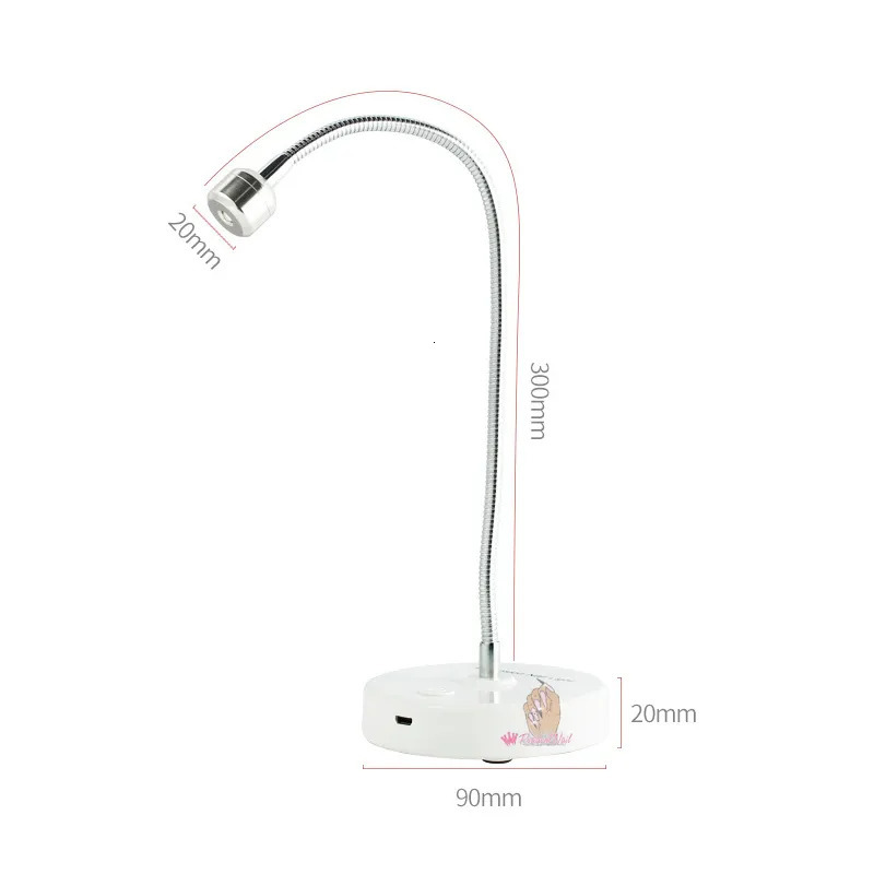 False Nails Gel X Lamp with Stand Goose Neck UV Led Quick Drying Polish Dryer for Soft Gel Nails Extension Rechargeable Mini Manicure Tool 230927