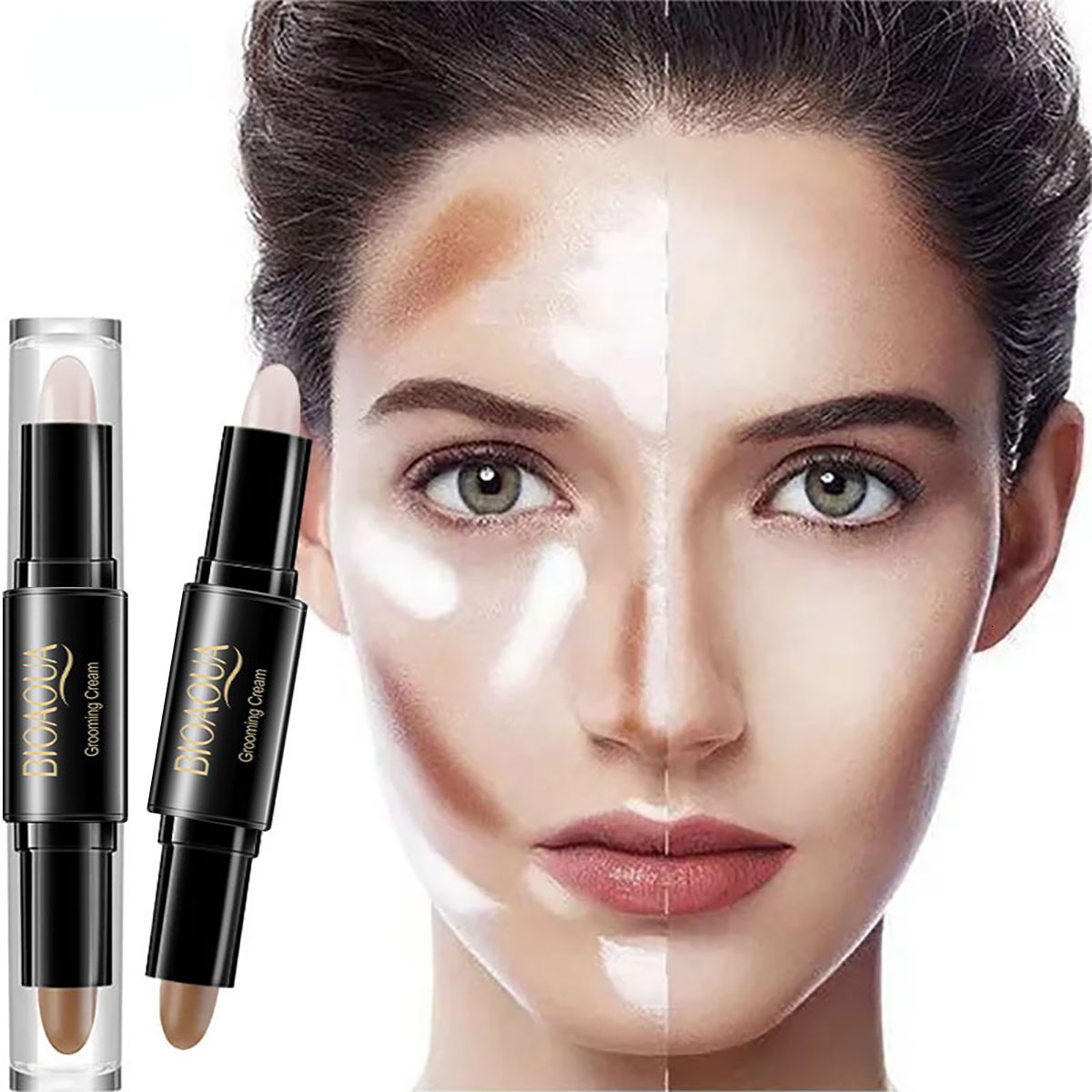 Concealer High Quality Professional Makeup Base Foundation Cream for Face Concealer Contouring for Face Bronzer Beauty Women's Cosmetics 230926