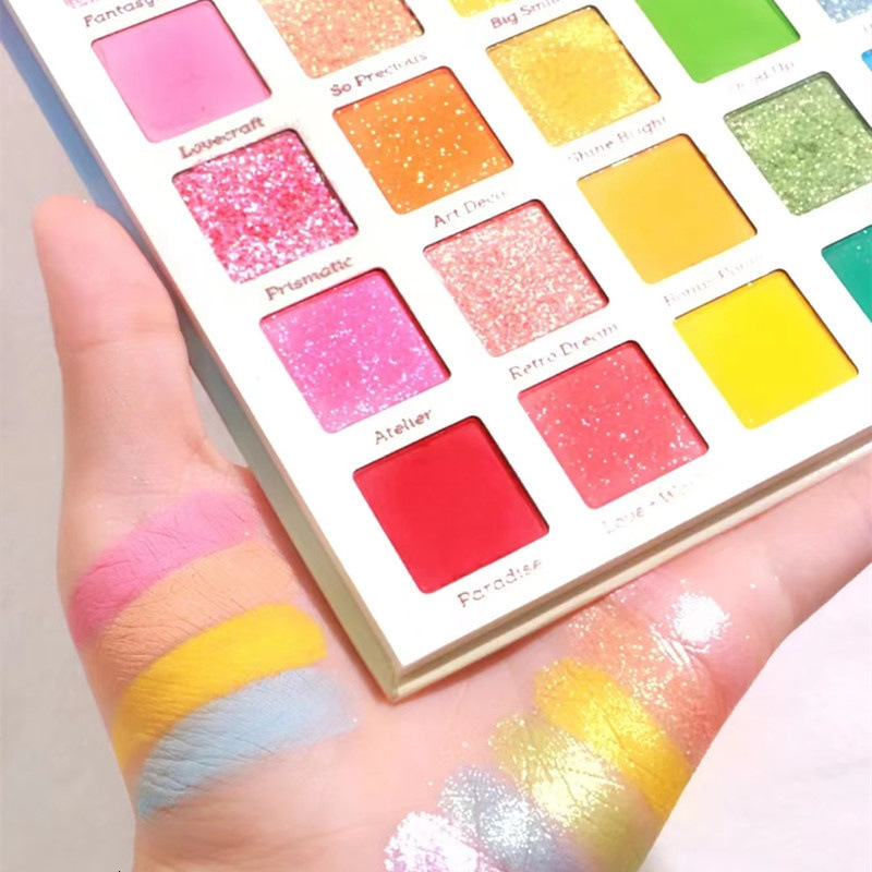Eye Shadow 30 Colors Rainbow Eye Shadow Palette Practical Make Up Safe Lightweight Make-up Dream Eyeshadow Palette Children Stage Wholesale 230926