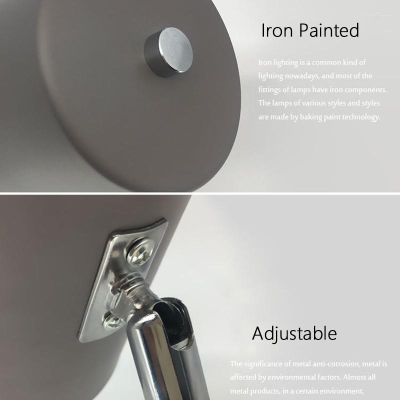 Lamps Table Nordic Lamp LED Black White Modern Countryside Simple Iron For Study Bedroom Parlor Bookstore El Reading