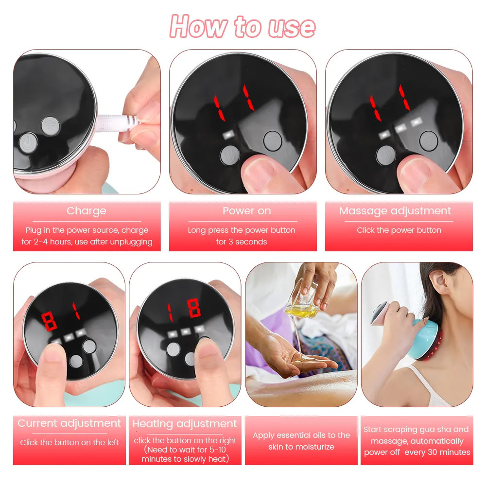 Portable Slim Equipment Electronic Meridian Brush Electric Scrapping Massager Tool Anti Cellulite Magnet Therapy Guasha Scraping Fat Slimming 230927