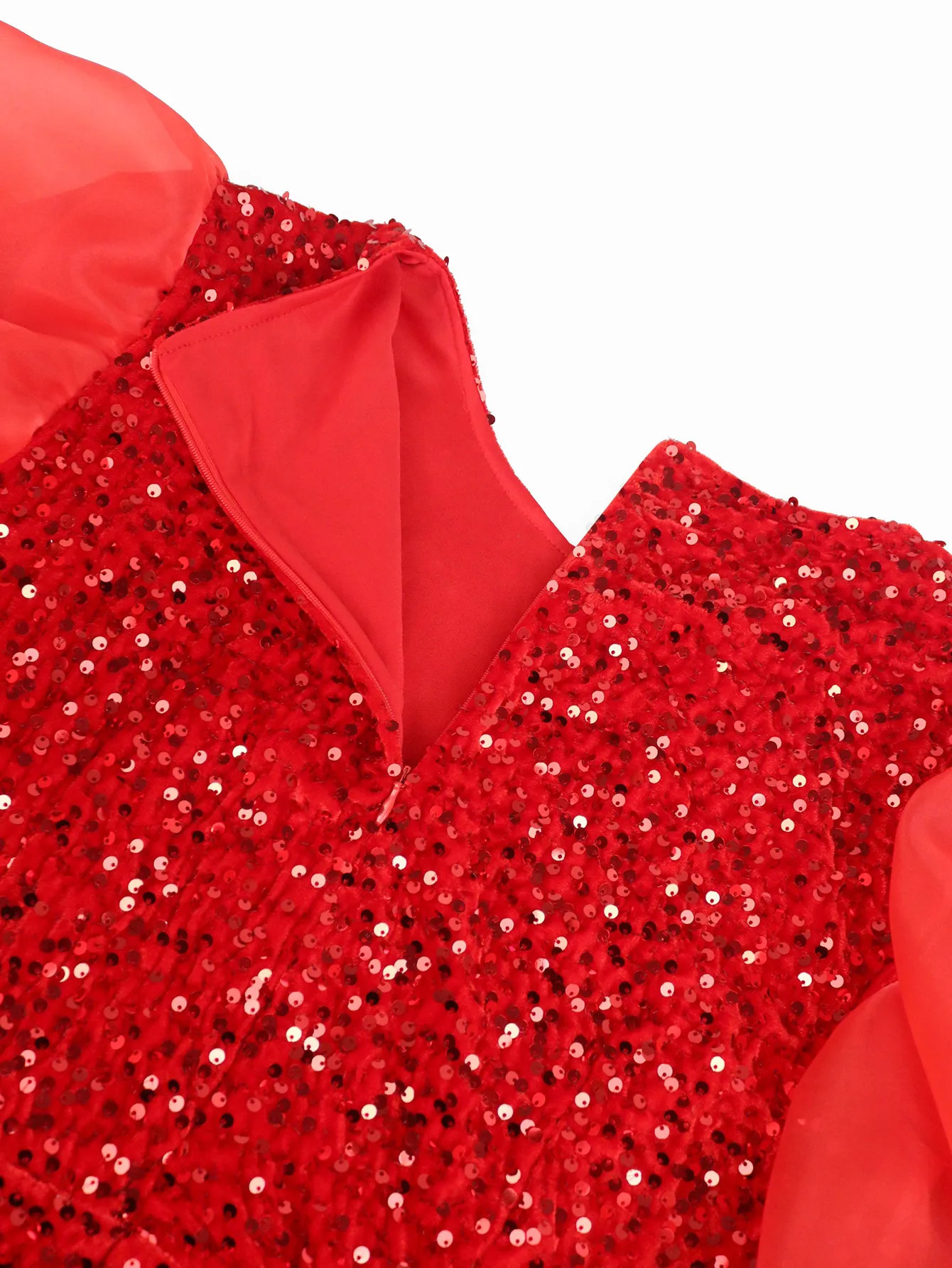 Basic Casual Dresses Vintage Women Sequin Floor Length Dress Puffy Ruched Long Sleeve Crew Neck Sparkly Glitter Velvet Formal Party Evening Gowns 2309