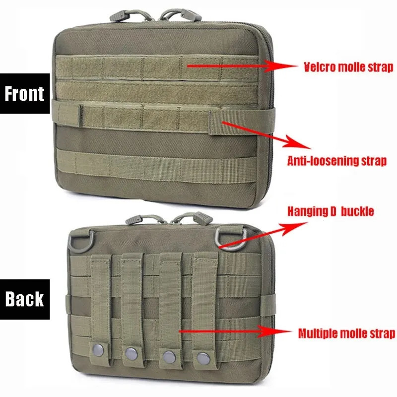 Outdoor Bags Molle Military Pouch Bag EMT Tactical Emergency Pack Camping Hunting Accessories Utility Multitool Kit EDC 230927