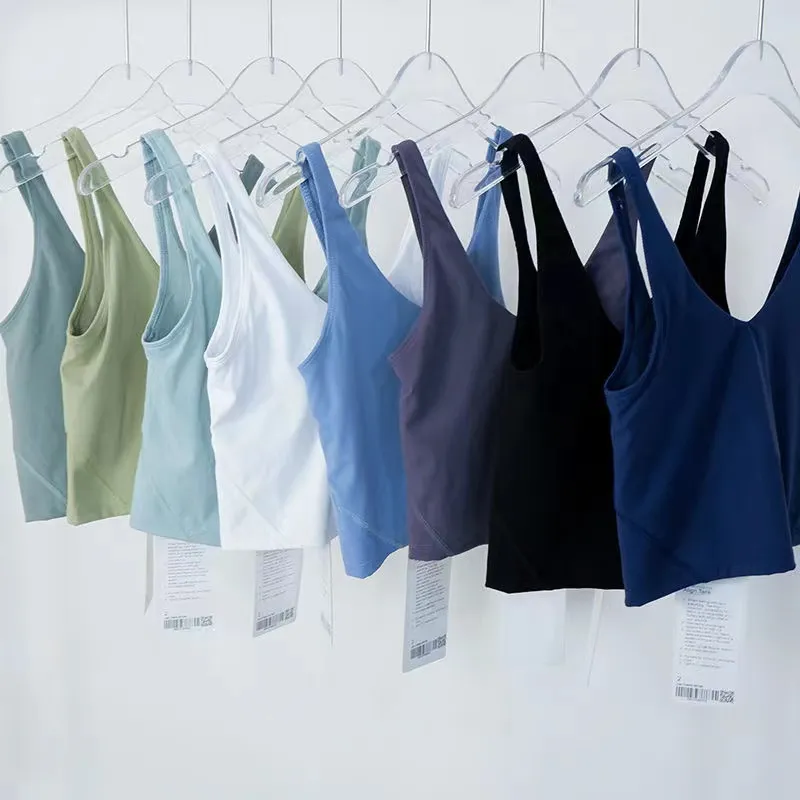 yoga Bra align tank Womens Sport Bra Classic Popular Fitness Butter Soft Tank Gym Crop Yoga Vest Beauty Back Shockproof With Removable Chest Pad wholesale 2024 new