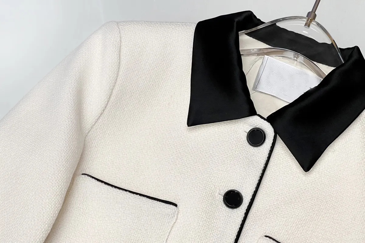 Womens Jackets French Style Fragrant Coat Short 230927