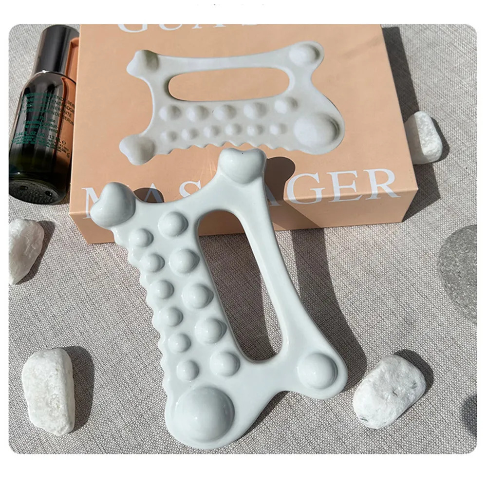 Face Massager Gua Sha Tools Face Massagers Ceramic Gua Sha Scraper Board For Face Lift Slimmer Skin SPA Massage Tool 230927