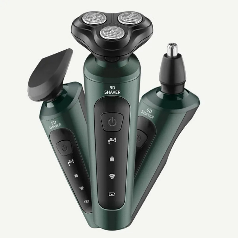 Electric Shavers Razor For Men Intelligent Wet Dry Beard Shaving Trimmer Shaver Remover ABS Rechargeable 230927