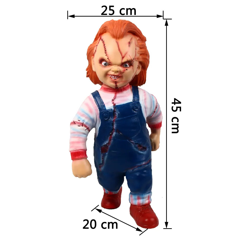 Other Event Party Supplies 1 1 Size Lifelike Chucky Doll Horror Latex Props Halloween Horror Party Decoration Foam Filling 230927