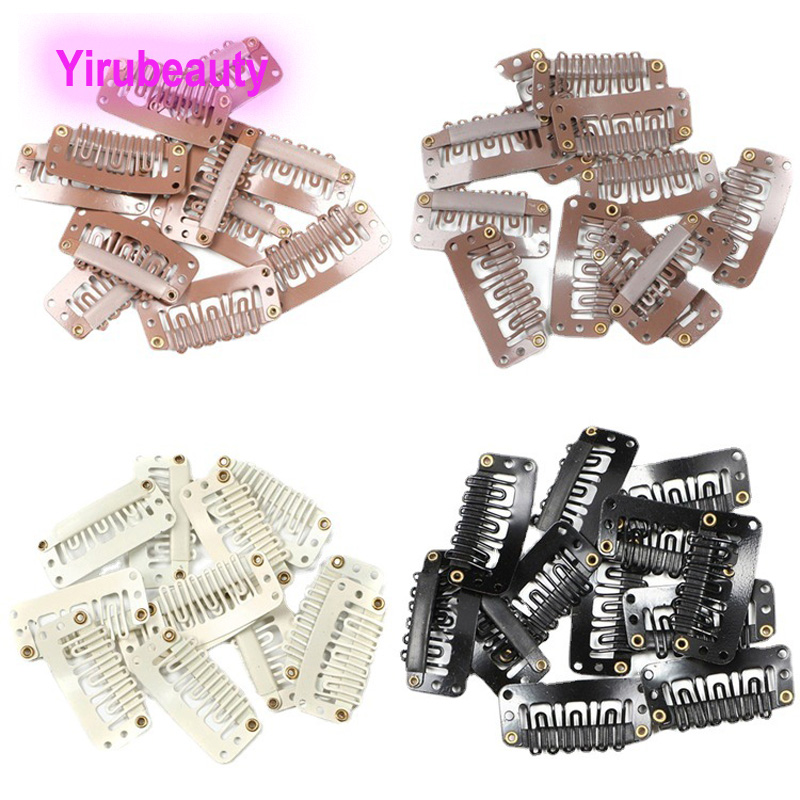 Hair Extension Clips Light Brown Beige Black Color 30 pieces/set Hair Accessories And Tools Wholesale