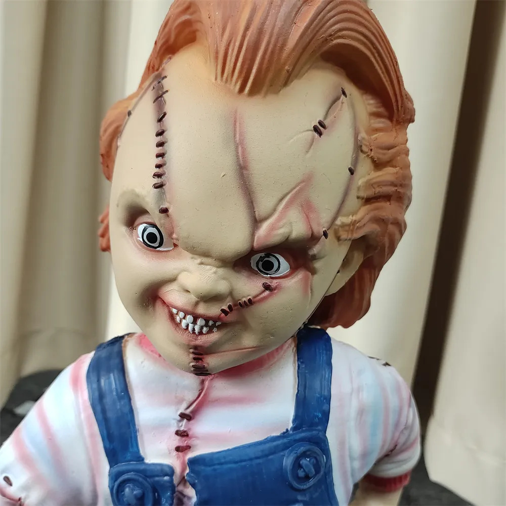 Other Event Party Supplies 1 1 Size Lifelike Chucky Doll Horror Latex Props Halloween Horror Party Decoration Foam Filling 230927