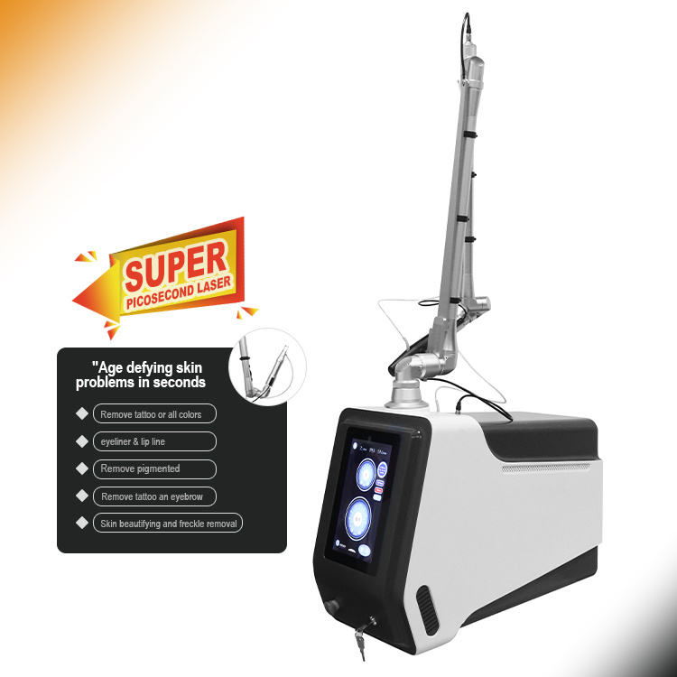 2024 New Materials Carbon Laser Q Switched Nd Yag Tattoo Removal Freckle Removal 1064nm Super Picosecond Laser Machine for Beauty Salon