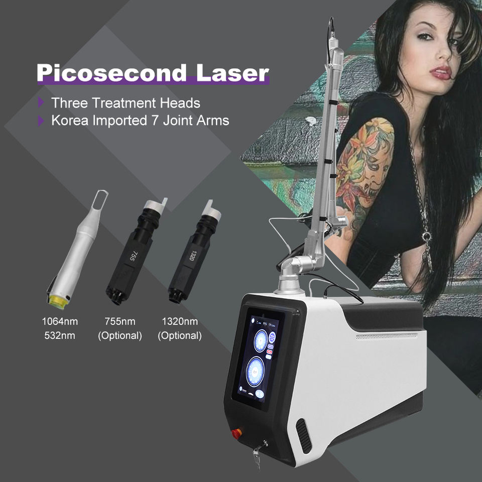 Professional Portable Picosecond Laser Machine Removing Wrinkle And Pigmentation Therapy Skin Whitening Wrinkle Tattoos Freckle Removal Laser Machine