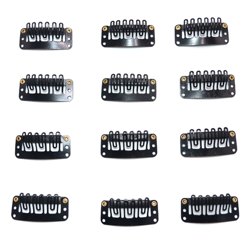 Hair Extension Clips Light Brown Beige Black Color 30 pieces/set Hair Accessories And Tools Wholesale