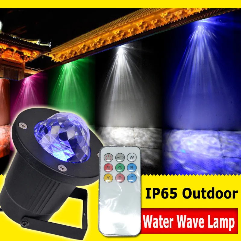 Water Ripple Effect Laser Projector Ocean Wave LED Stage Light DJ Disco Strobe Lighting with Remote for Bar Home Party KTV Clubs Wedding LL