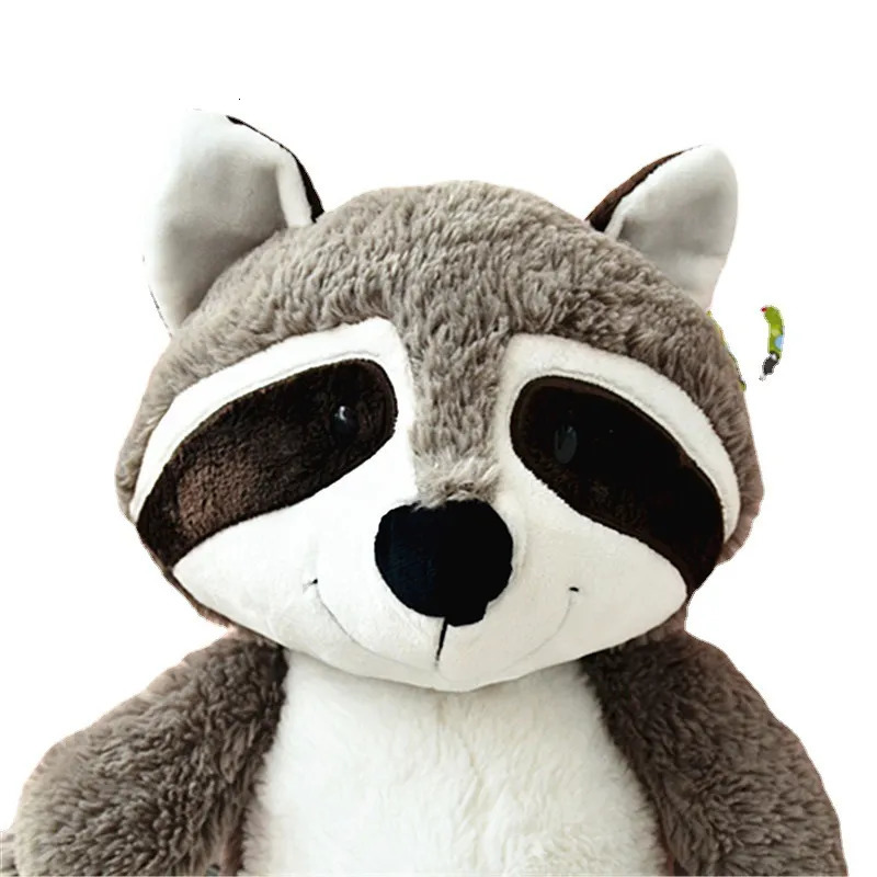 Dolls Gray Plush Toy Lovely Raccoon Cute Soft Stuffed Animals Doll Pillow For Girls Children Kids Baby Birthday Gift 25cm 230927 Y260128