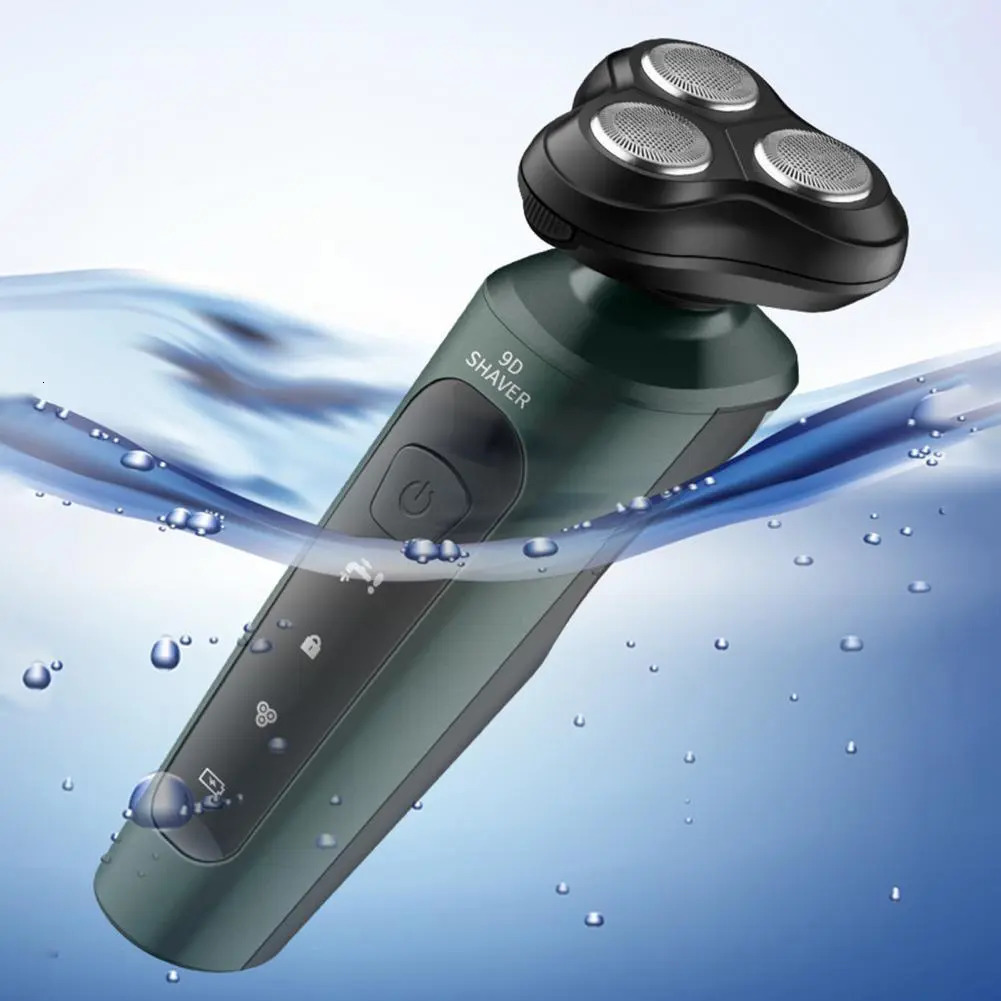 Electric Shavers Razor For Men Intelligent Wet Dry Beard Shaving Trimmer Shaver Remover ABS Rechargeable 230927