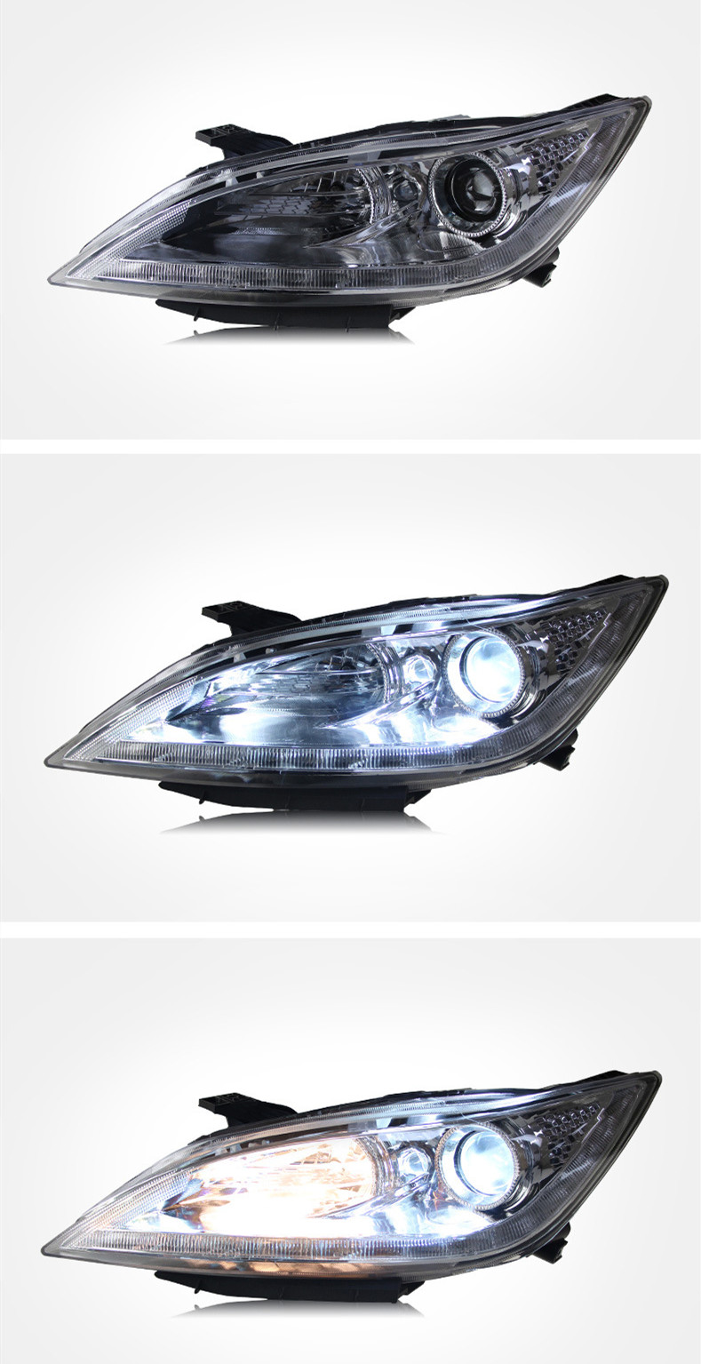 Car Headlights Assembly for CHANGAN EADO 2012-20 15 LED Daytime Running Light Highlight High Beam Xenon Headlight