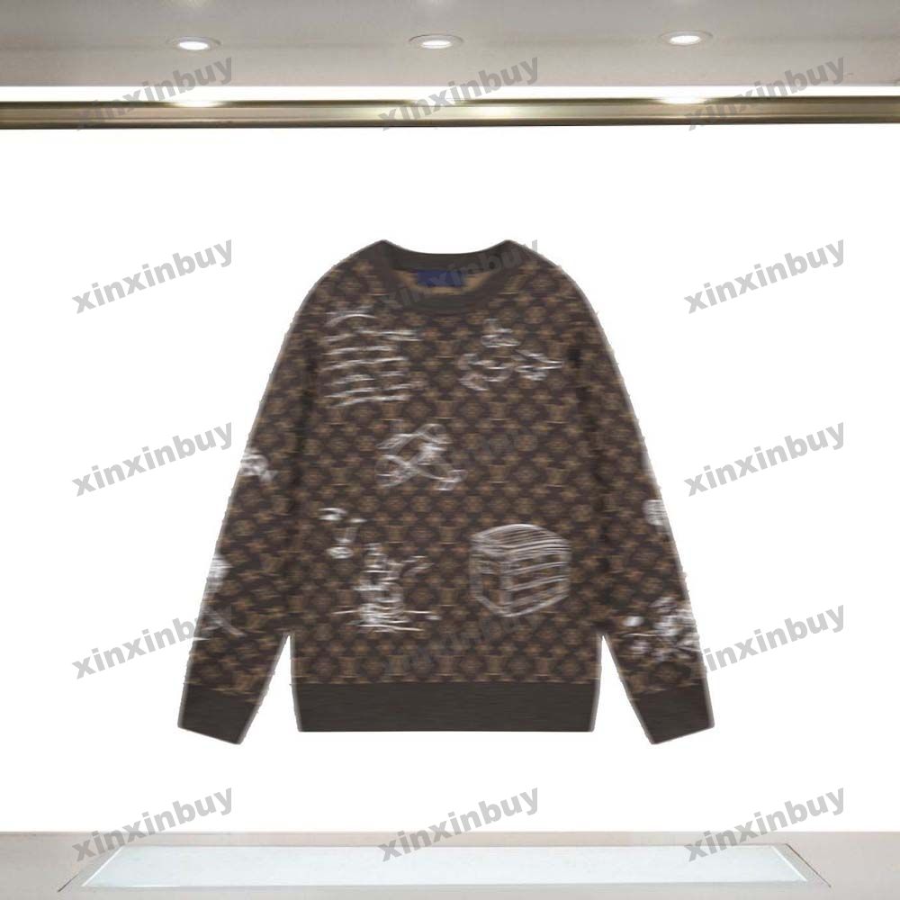 xinxinbuy Men designer Hoodie sweater Graffiti Letter Embroidery knitted Paris women black purple yellow white M-2XL