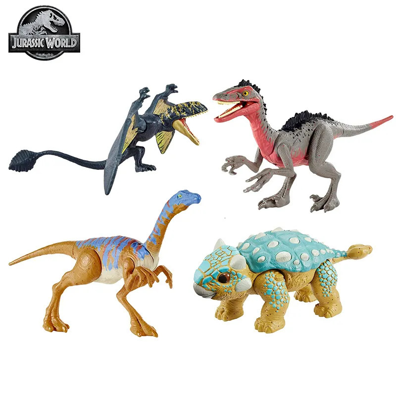 Intelligence toys Original Jurassic World Mini Jointed Movable Ankylosaurus Gallimimus Dimorphodon Dinosaur Toys for Boys Christmas Gifts FPF11 230928